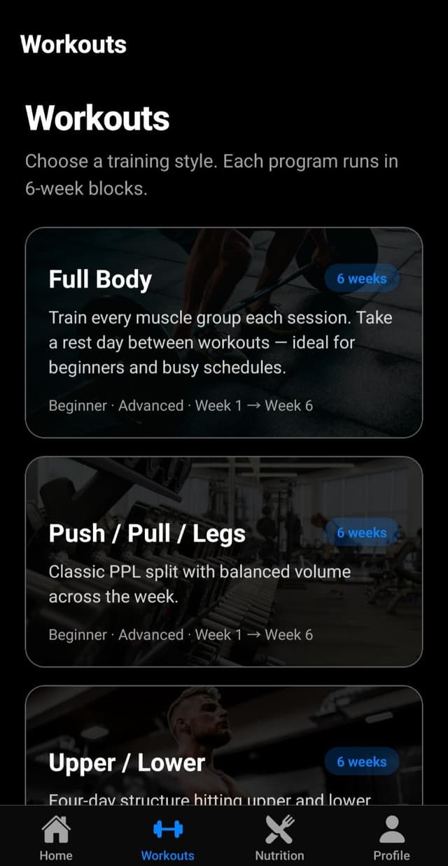 Training programs