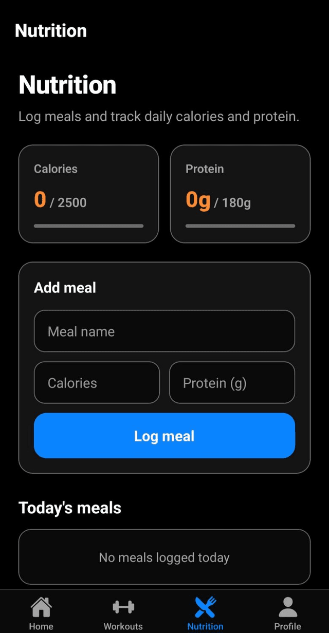 Nutrition screen